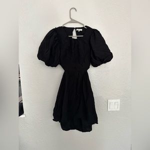 Anthropologie Moon River Black Cut-Out Mini Dress